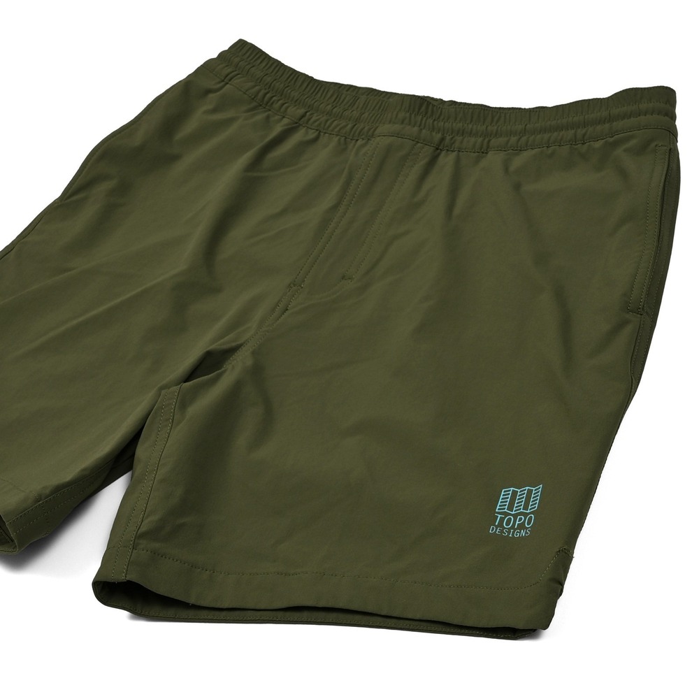 Topo Designs Men's Medium Global Shorts 7" Pockets Nylon Stretch Performance EUC